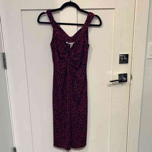 Elegant Pink and Black Women's Dress